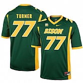 North Dakota State Bison 77 Billy Turner Green College Football Jersey Dzhi,baseball caps,new era cap wholesale,wholesale hats